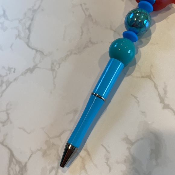 Doorables Princess Ariel Blue Beaded Pen Twistable - Picture 2 of 2